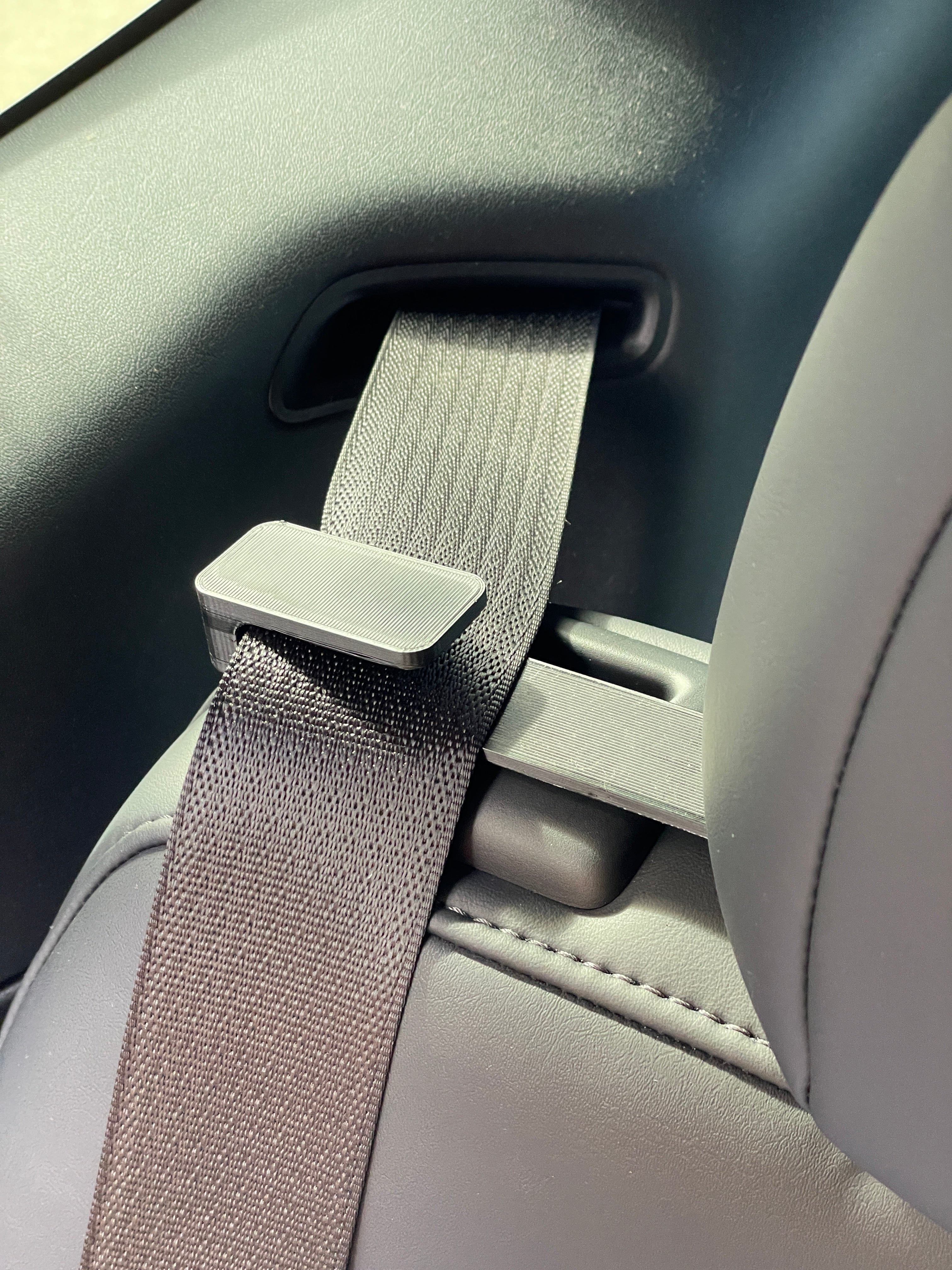 Seat deals belt holder